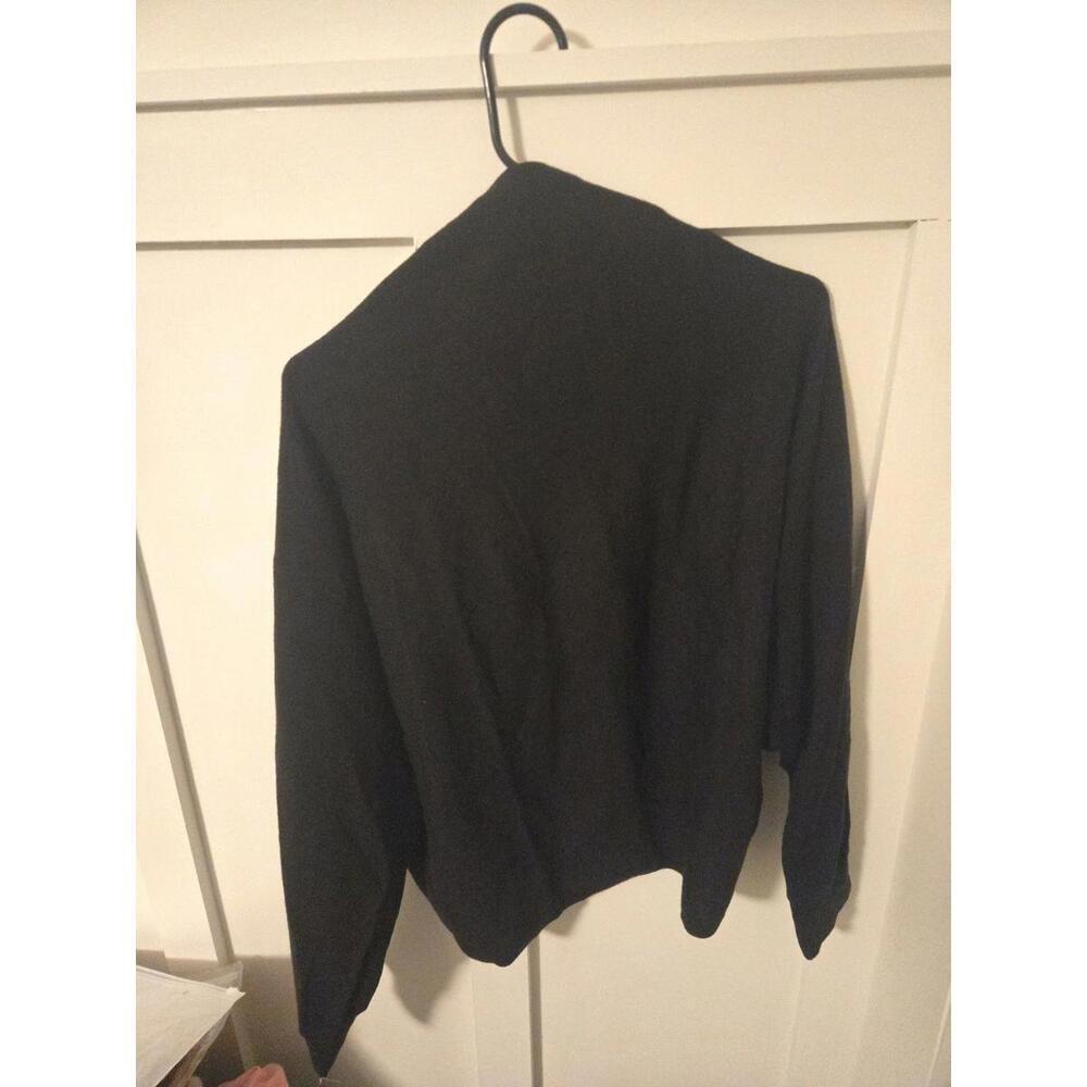 NIC+ZOE Black Cashmere Blend Open Front Cardigan NWT XL